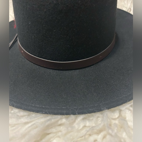 Scala Outback Classico Black Hat with Feather Detail - Picture 7 of 11